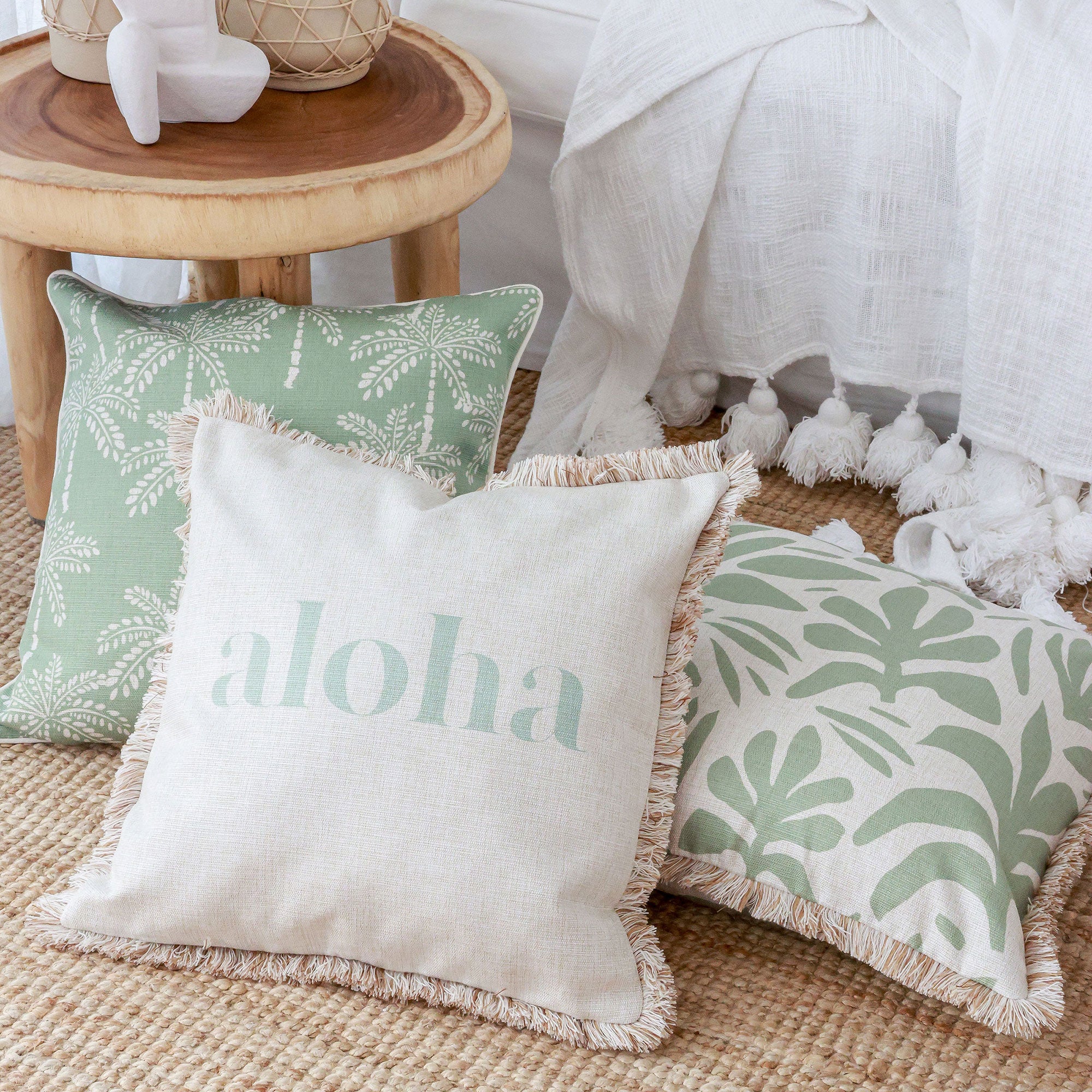 Aqua pillow covers best sale