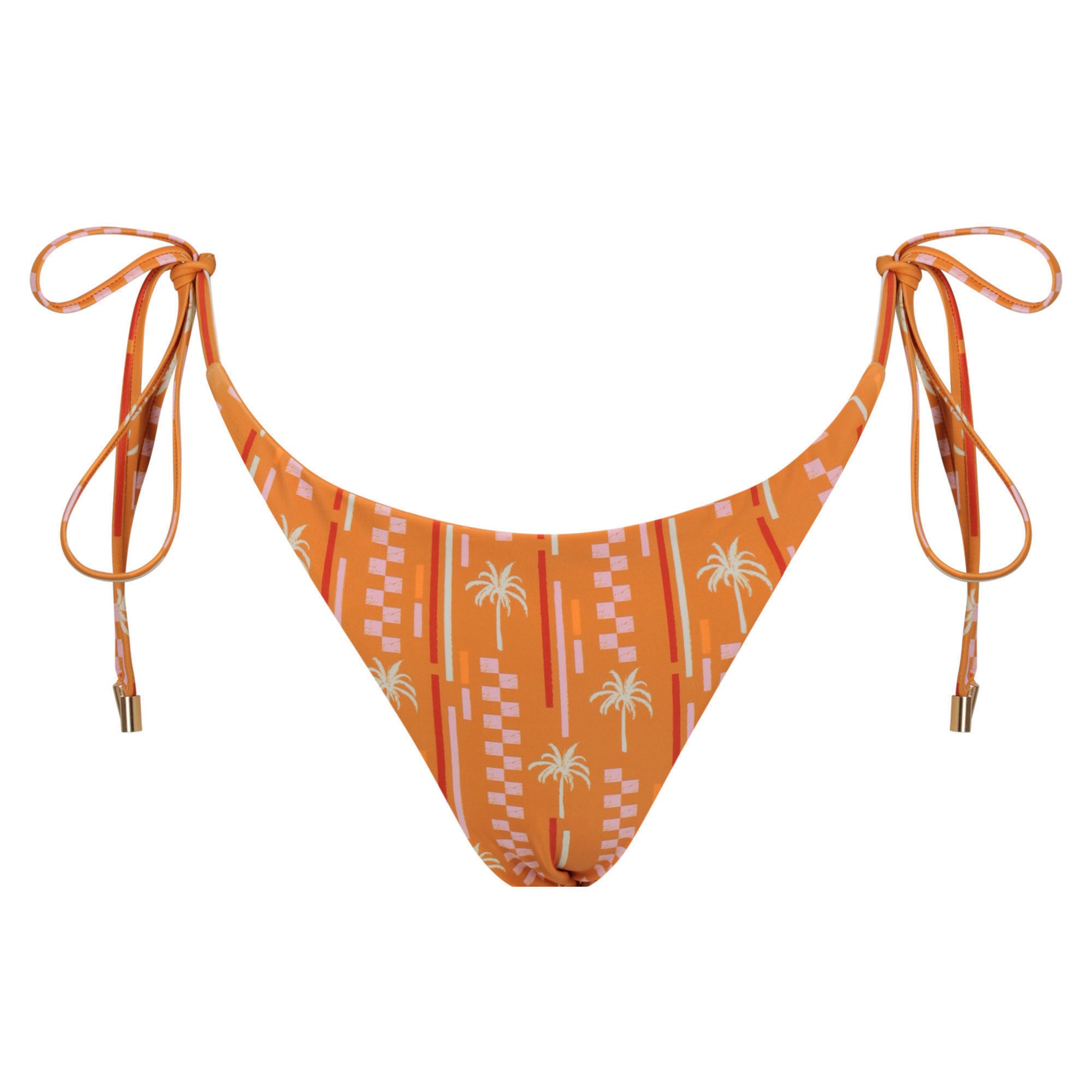 Thin Tie Side Bikini Bottom-Morocco